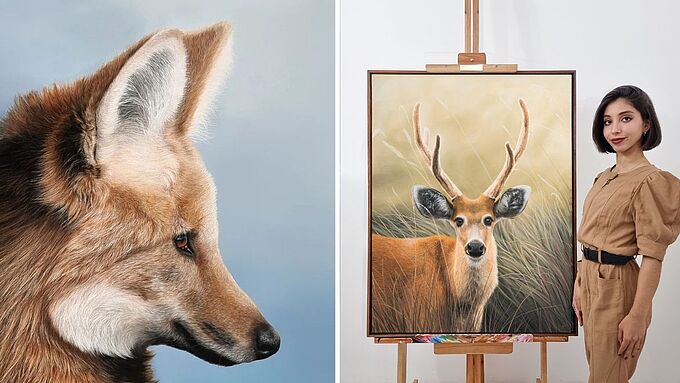 Elle rend hommage à la faune argentine à travers des peintures réalistes