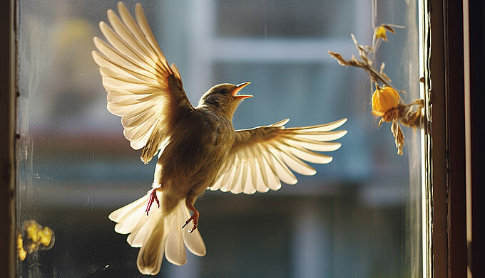 Quand les vitres brisent les oiseaux… Nos solutions pour éviter les chocs