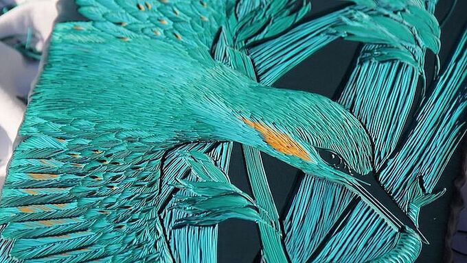 Peinture ou gravure ? Une artiste anglaise représente des animaux 