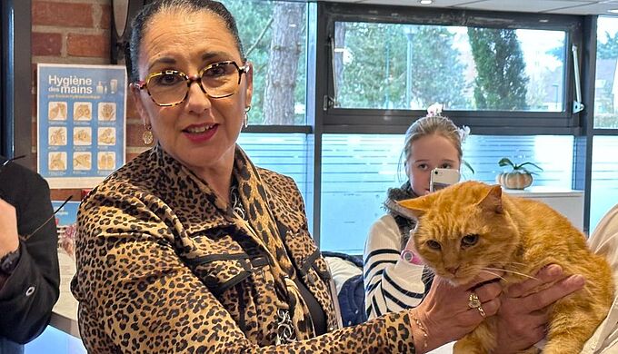 Animaux en Ehpad : la Fondation 30 Millions d’Amis aux côtés de la ministre chargée des Personnes âgées à Rouen  