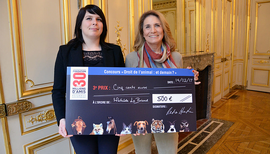 Reha Hutin et Mathilde Le Briand, 3e lauréate. © DR